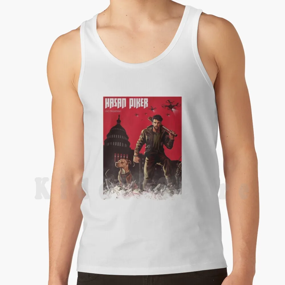 Camisetas Sem Mangas Hasan 1, 100% Algodão, Merchandise do Youtuber Breadtube Trio, Hasanabi 2024, Engraçado, Hasan Destiny