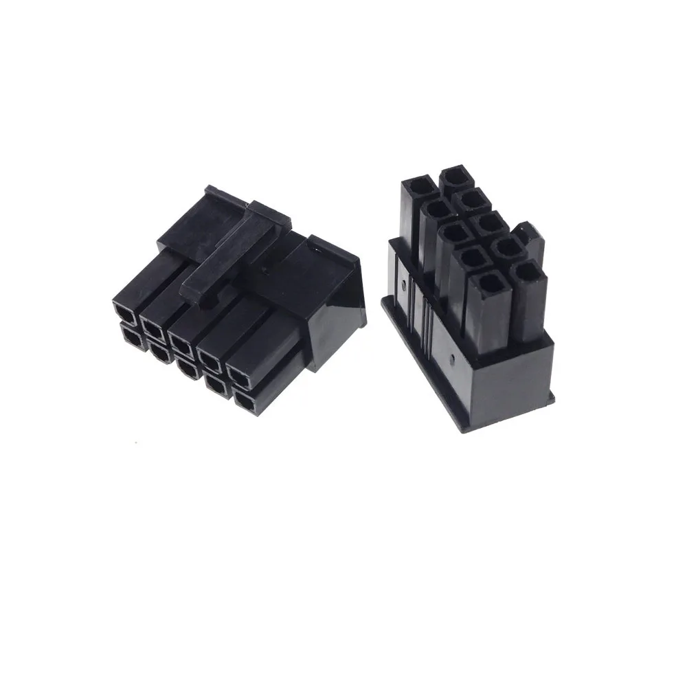 20 Pcs 5557 4.2 mm Pitch 10 pin Male Housing Plastic Shell 2x5 Position Power Connector Single Row Mating Male Pins Cross Molex