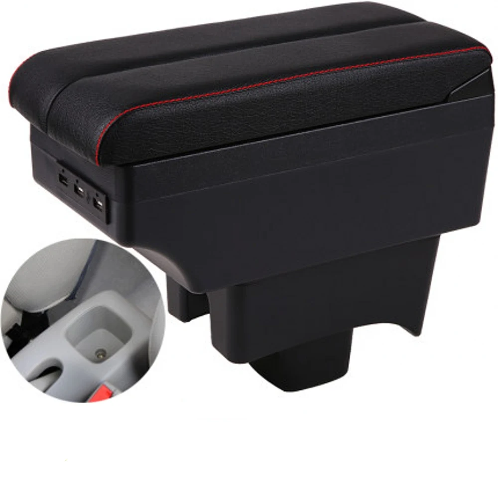 

For LiFan 320 330 armrest box central Store content Storage armrest box with USB