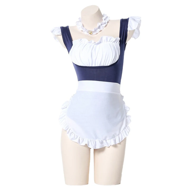 AniLV Anime Girl Student Maid Uniform Series Bodysuit One-piece Swimsuit Sukumizu Costume Coffee Maid Pajamas Lingerie Cosplay