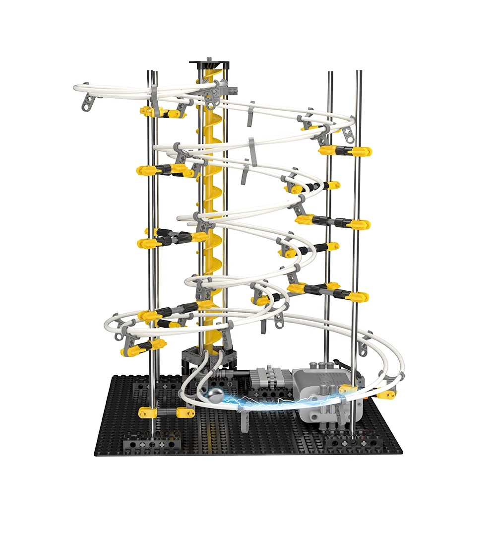 New Model Building Kit Funny Parts Space Track Roller Coaster Toys Level 1 2 3 4 DIY Spacewarp Erector Set 5500mm Sport