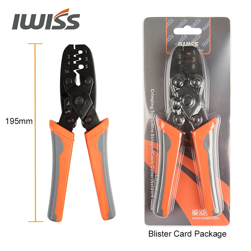 IWISS-IWS-1424B Weather Pack Crimper Tools, para crimpagem Delphi perfurado Weather Pack, terminais ou conectores Metri-Pack