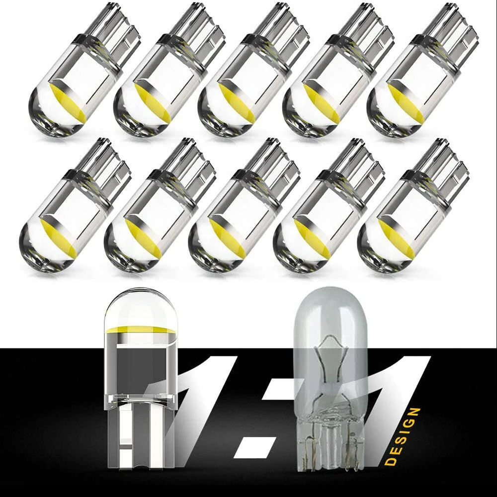 10x T10 W5W Car LED Bulb Canbus No Error Auto Lamp for VW Golf 5 6 7 Jetta MK5 MK6 MK7 CC Tiguan Passat B6 b7 Scirocco