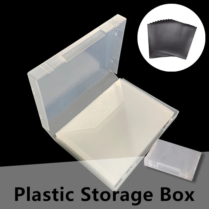 

2 Size Storage Box/Pockets 0.5mm Magnet Sheets Cutting Dies Stamp Collection Plastic Holders Bag Scrapbooking Supplies