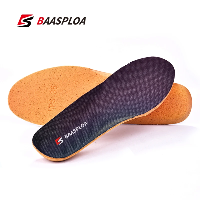 Baasploa Men Woman Graphene Deodorant Foot Insoles Lightweight Breathable Shoe Pad Insert Suction Perspiration Insole Soft