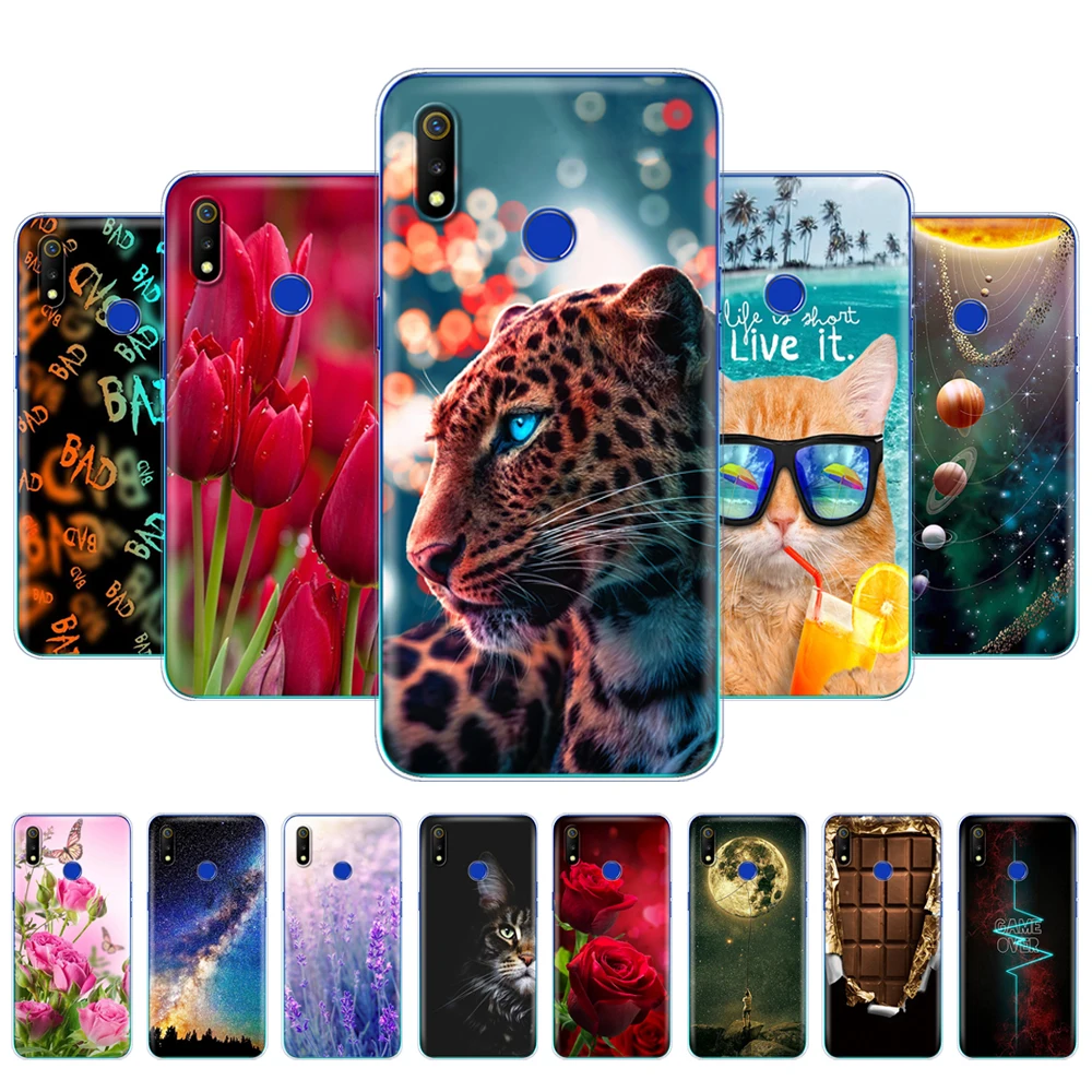 Силиконовый чехол для Realme 3 Pro Чехол Для Телефона
