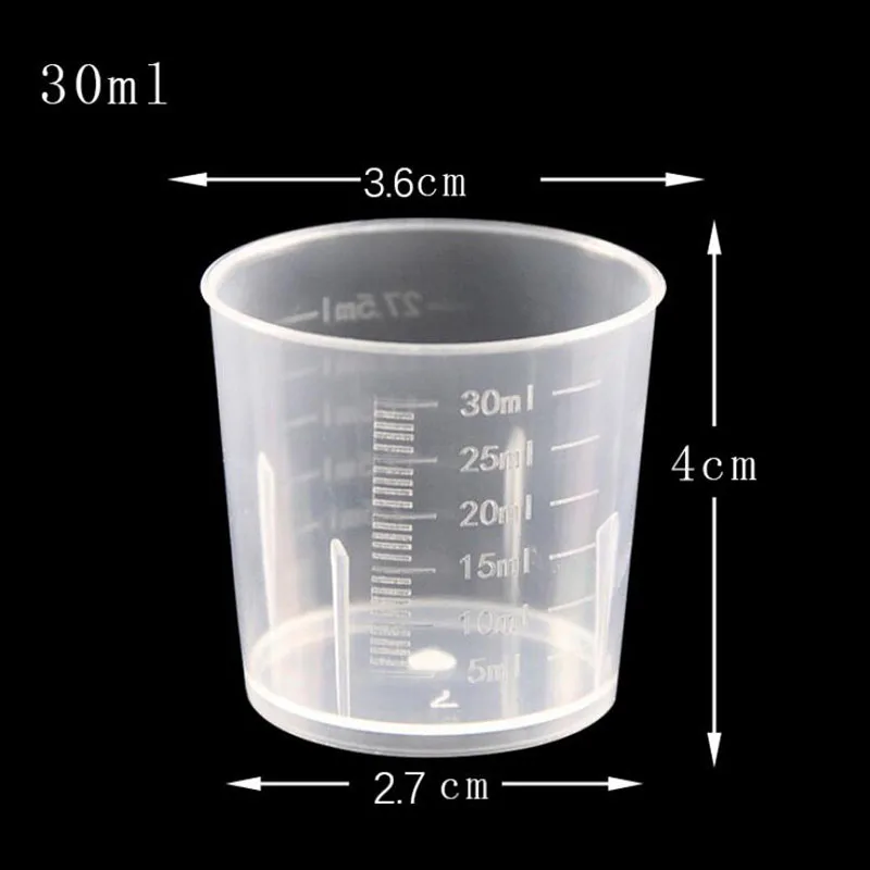 10pcs / pack 15ML/20ML/30ML Test Experiment Tube Transparent Plastic Tube Container Scientific Laboratory Test Accessories
