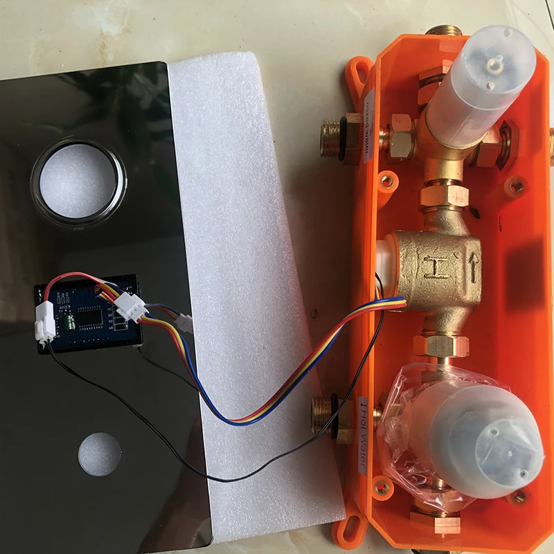 Imagem -06 - Tecnologia Digital Fixado na Parede ou Vias Preto ou Chrome Chuveiro Mixer Válvula de Controle com Display Bathmixer Chuveiro Alta