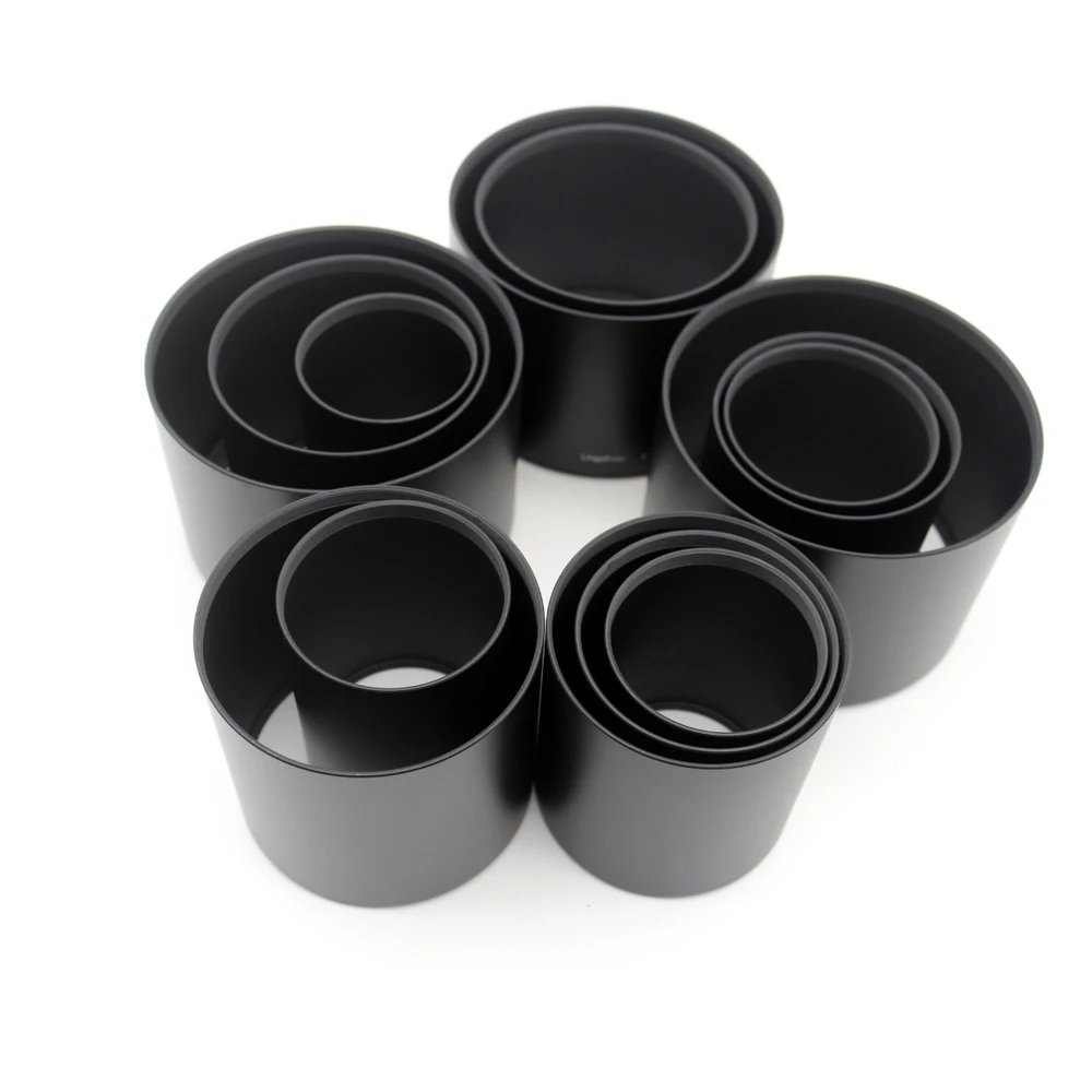 Tele Metalen Zonnekap Schroef-In Universele Zwart 49/52/55/58/62/67mm Camera Fotografie Accessoire