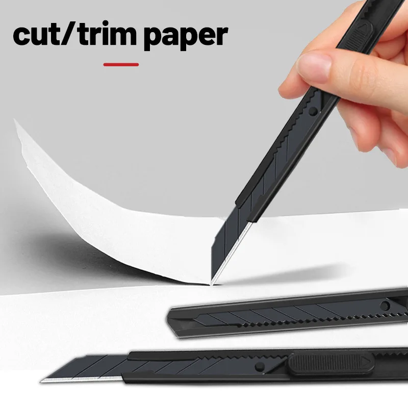 Zoecor Di Động Kim Loại Tiện Ích Bỏ Túi Giấy Hộp Cắt Cắt Нож Tự Khóa Thiết Kế Sắc Nét Góc Với Gãy