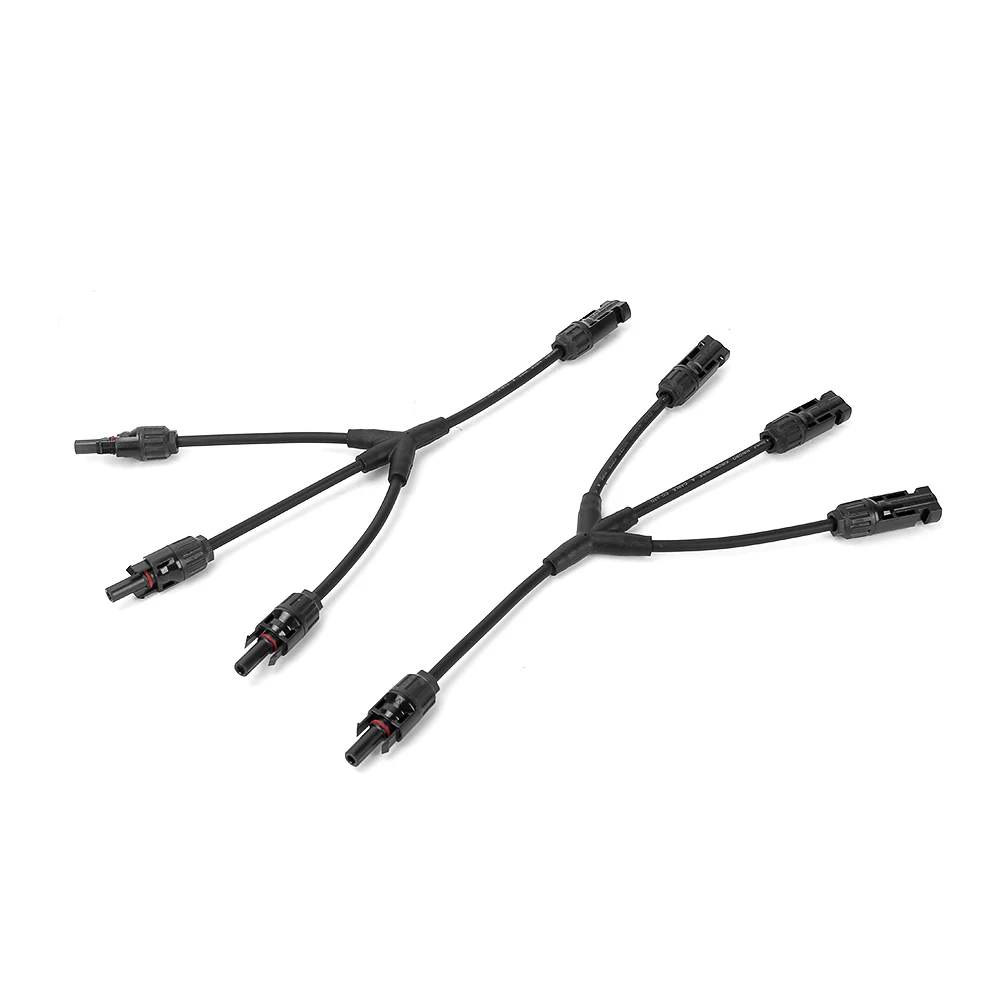 

1Pair 30A/1000V Y Branch Solar Panel Connector(MMMF+FFFM) IP67 Waterproof Coupler Combiner , For Photovoltaic Cable Connectors