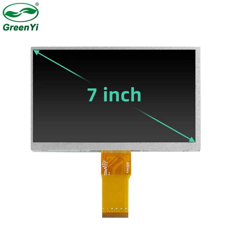 Universal 7inch 50Pin Brightness 400CD/M2 IPS/TFT Full Viewing Angle 1024X600 Pixel RGB LCD Screen For Car AHD Monitor