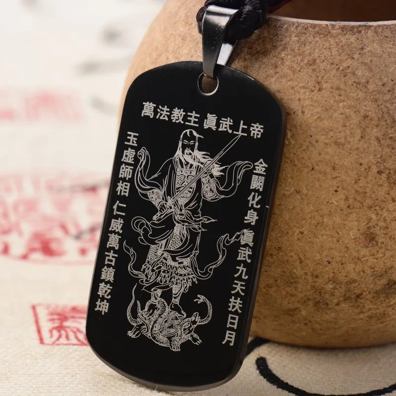 

Kaiguang Taoist jewelry, Xuantian God pendant, titanium steel necklace, Zhenwu Taoist Amulet Pendant