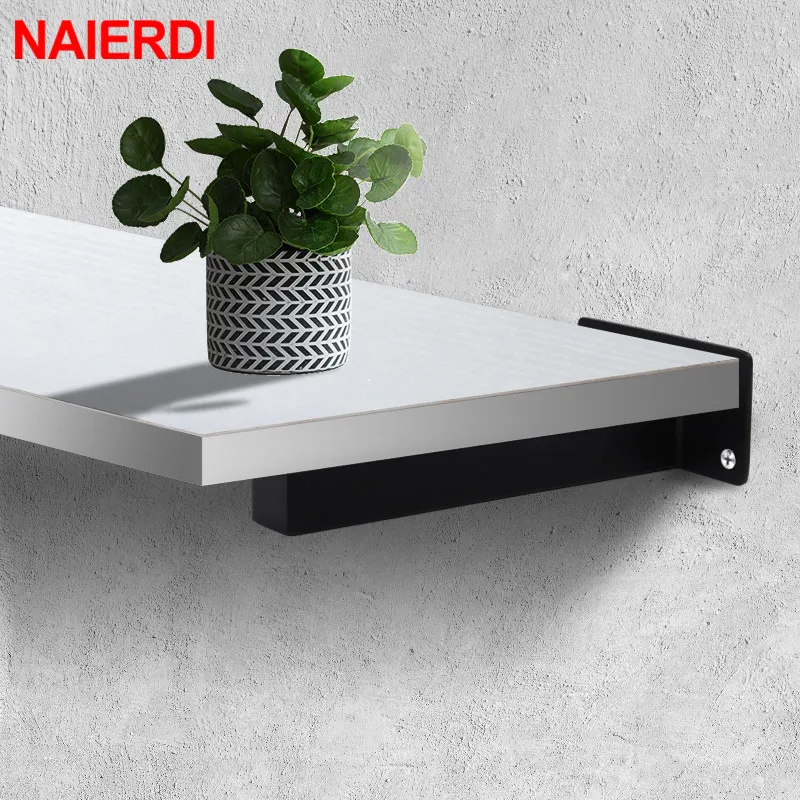 NAIERDI 1PC Stainless Steel Triangle Wall Shelf Bracket Heavy Support Wall Mounted Bench Table Shelf Bracket Furniture Hardware