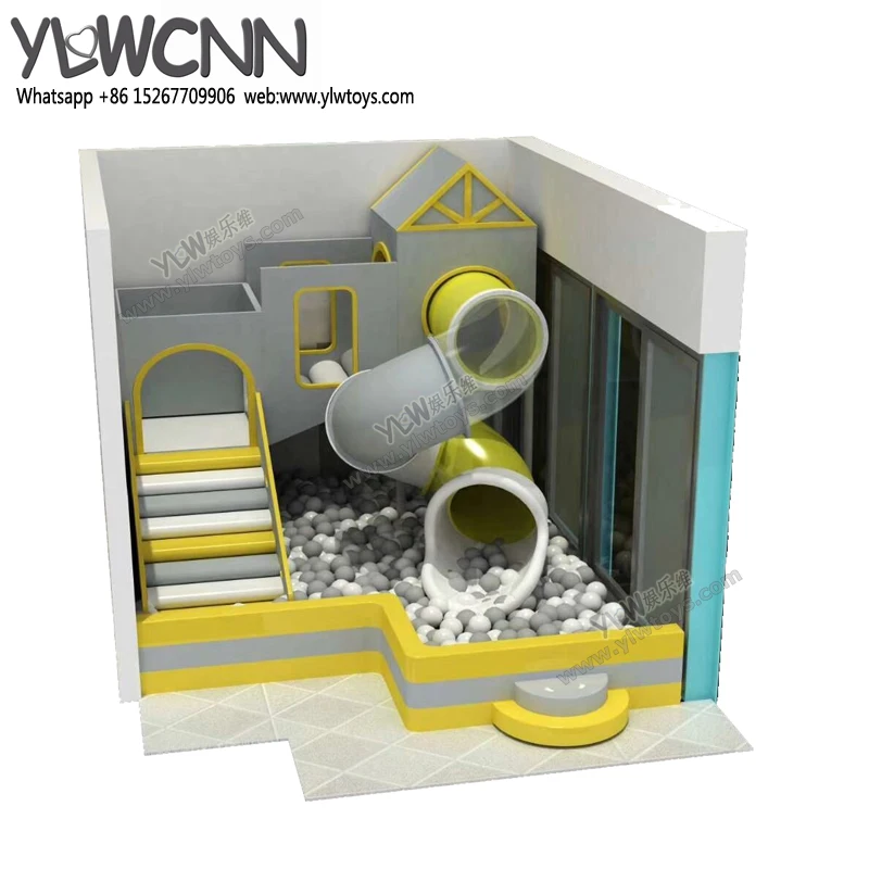 

YLWCNN Indoor Playground Park Kids Spiral Tube Slide Ball Pool Game Amusement Indoor Play Equipment Customized Soft Ladder Park