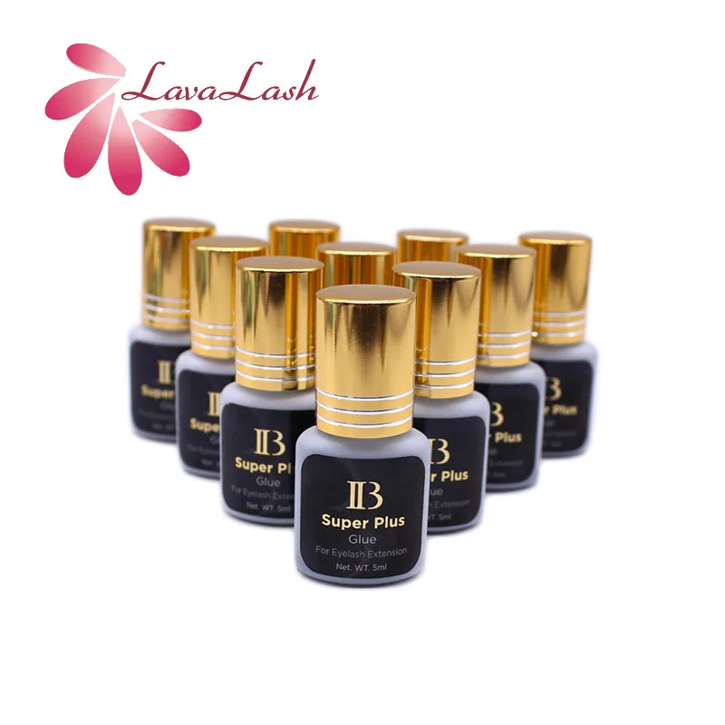 IB Ibeauty Super Plus Glue For Eyelash Extensions Gold Cap 5ml Original Korea Dry Fast Lash Glue Wholesale Beauty Shop10Bottles