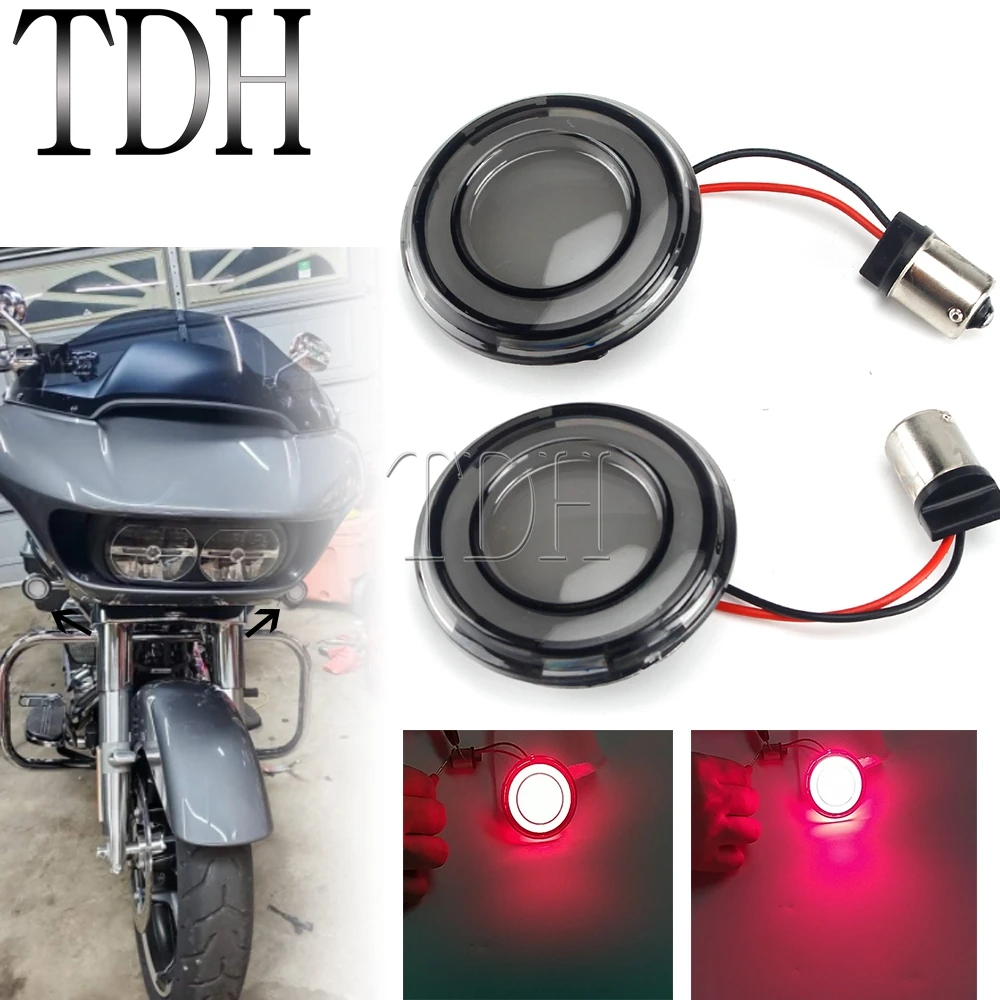 Bullet 2 Inch Motorcycle Blinker LED Turn Signal Light Moto flashing Indicator Light For Harley Dyna Touring Sportster XL XL883