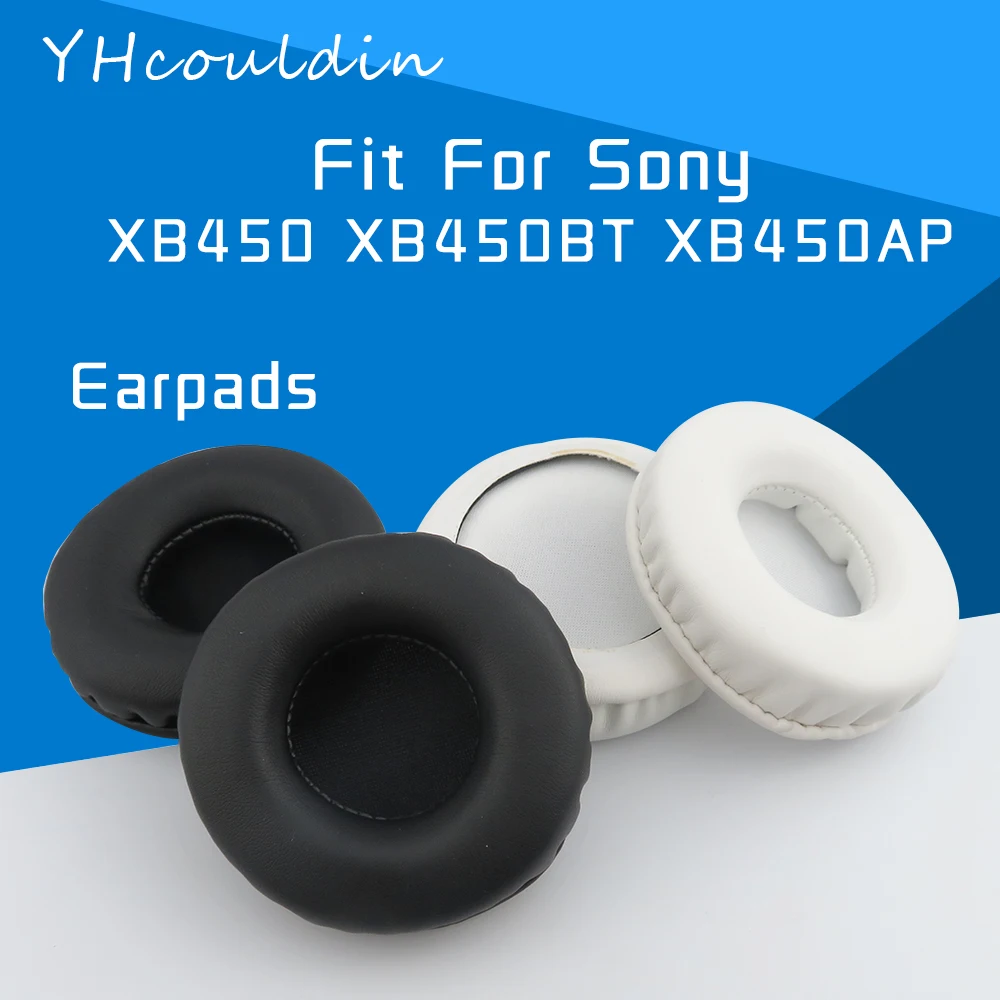 YHcouldin Earpads For Sony XB450 XB450BT XB450AP MDR-XB450BT MDR-XB450AP Headphone Accessaries Replacement Wrinkled Leather