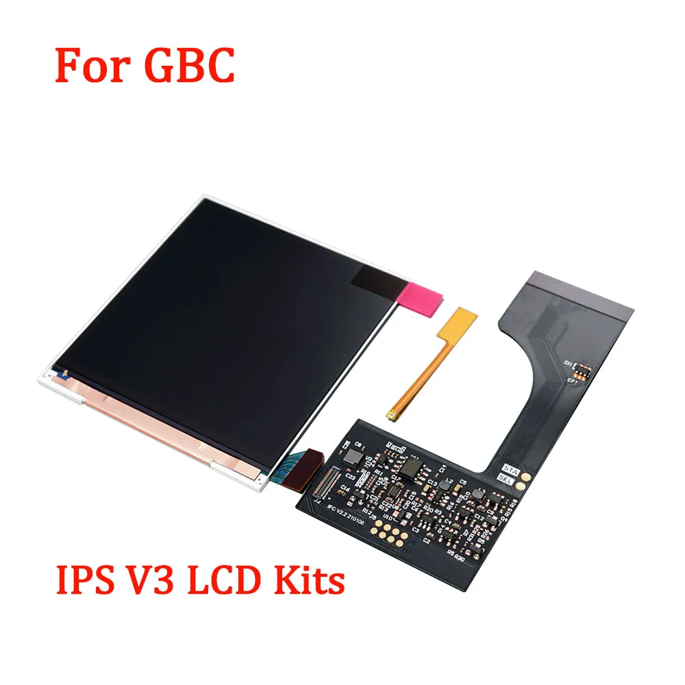 

2.6inch Pre-Laminated IPS V3 LCD Screen Kits for Gameboy Color GBC Highlight IPS LCD Kits with OSD Menu Replacement for GBC