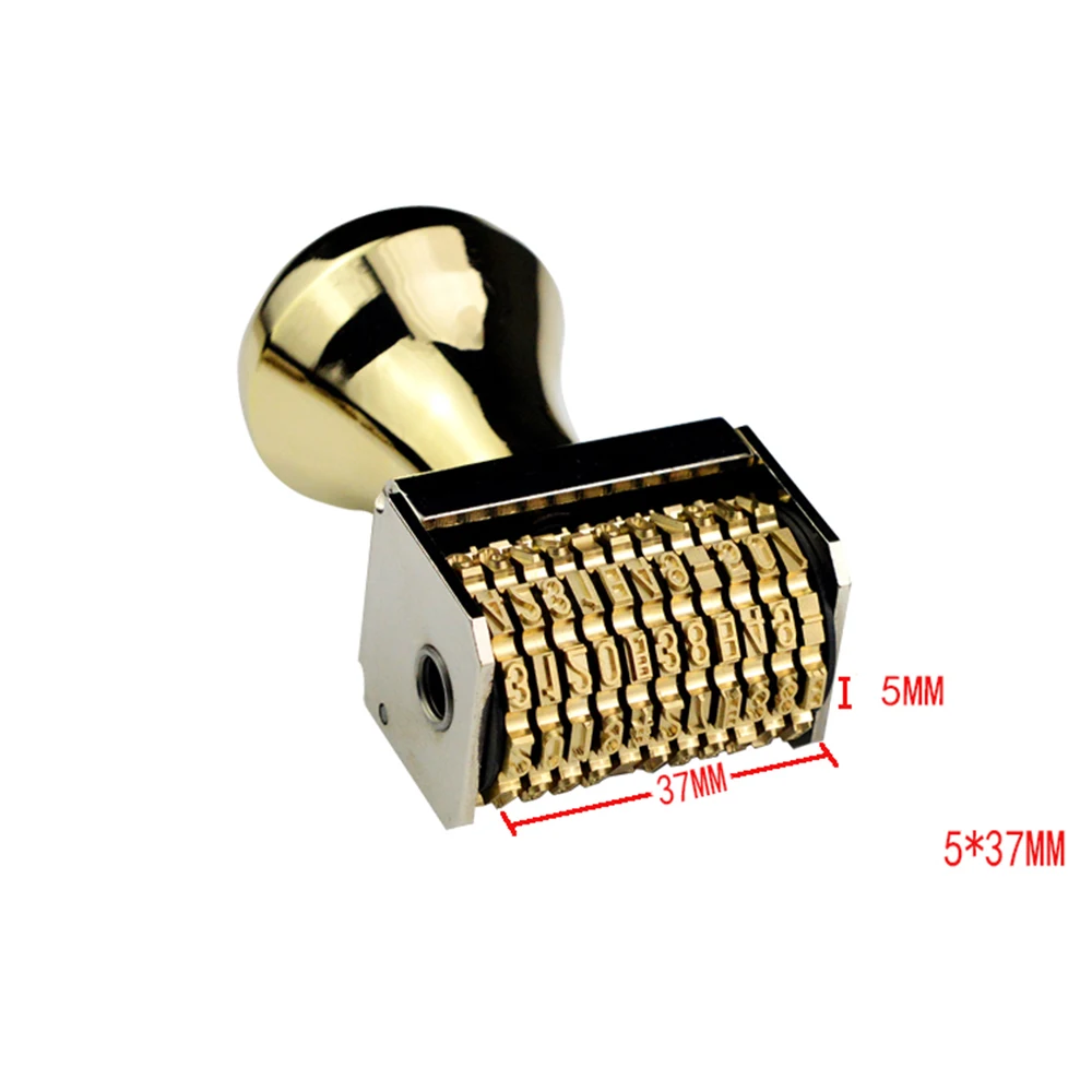 Contact Seller Customize Brass Adjustable Date Roller Stamp Supermarket Shop Diary Hand Account Date Seal Letter Code Stamps