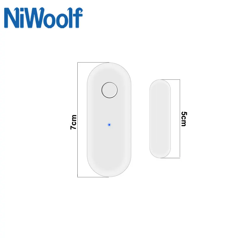 WiFi Door Sensor Tuya Smart Open / Closed Detector Window Detection Home Security Alarm APP Control Alexa Google