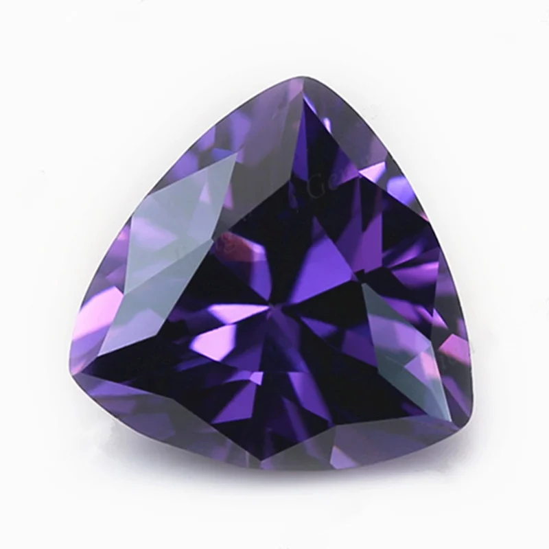 Unheated 9.80 Cts Natural Gemstone Mined Sri-Lanka Violet Sapphire 12x12mm Triangle Cut VVS Gem