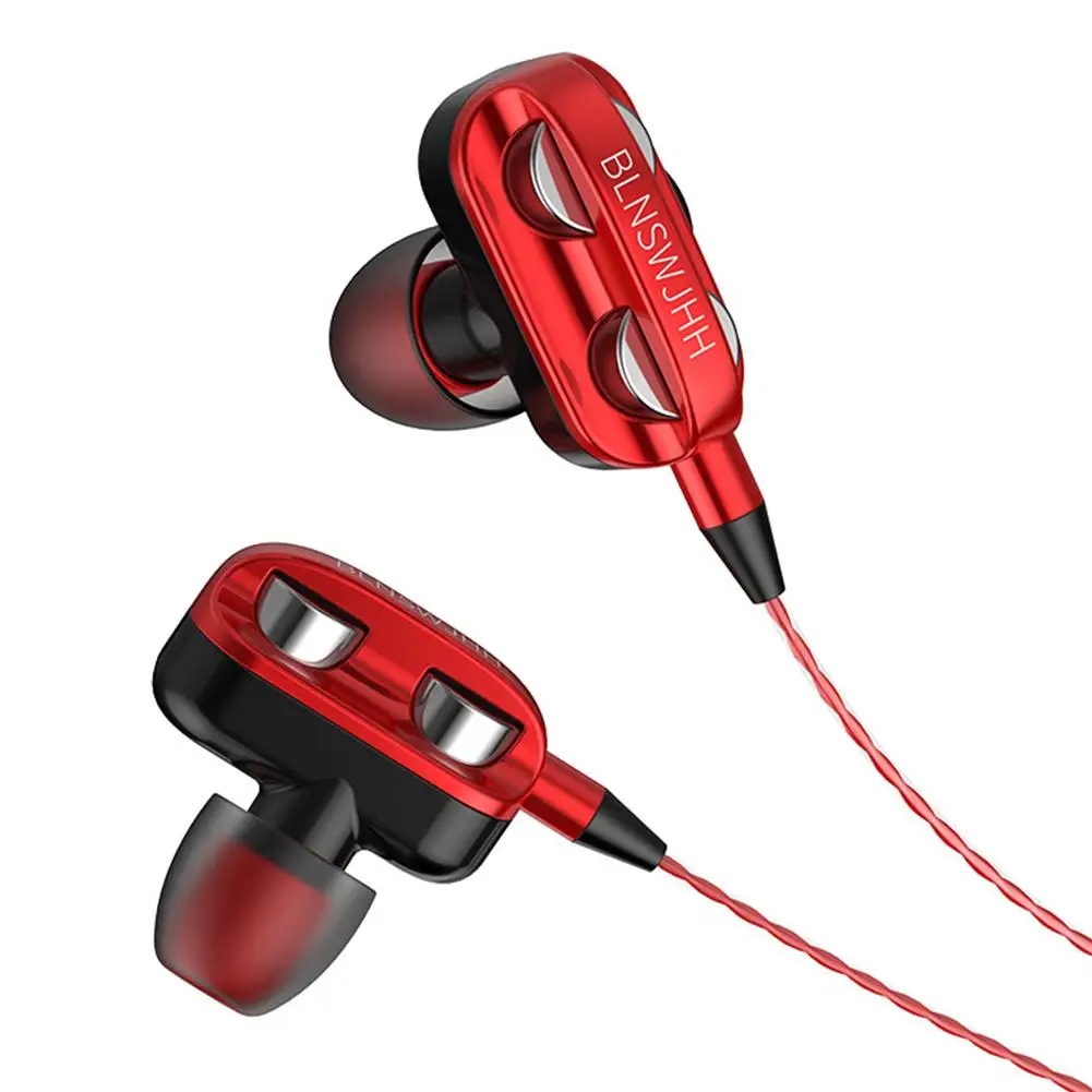 Universal 3.5mm Phone Earbuds Headphones Wired In-Ear Earphones Heavy Bass Stereo Sports Gaming Headsets with Mic