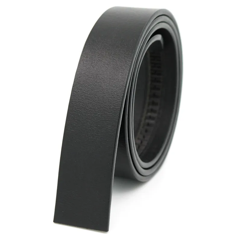 

Pure cowhide automatic belt without buckle belt body Men's leather belt two-layer cowhide