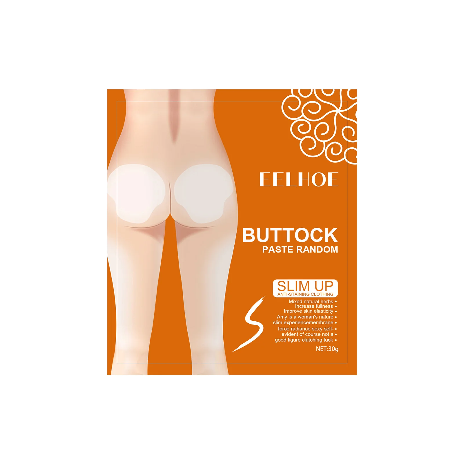 

2 stickers/bag*3 bags EELHOE Buttock Paste Random Slim up Slimming stickers Free Shipping
