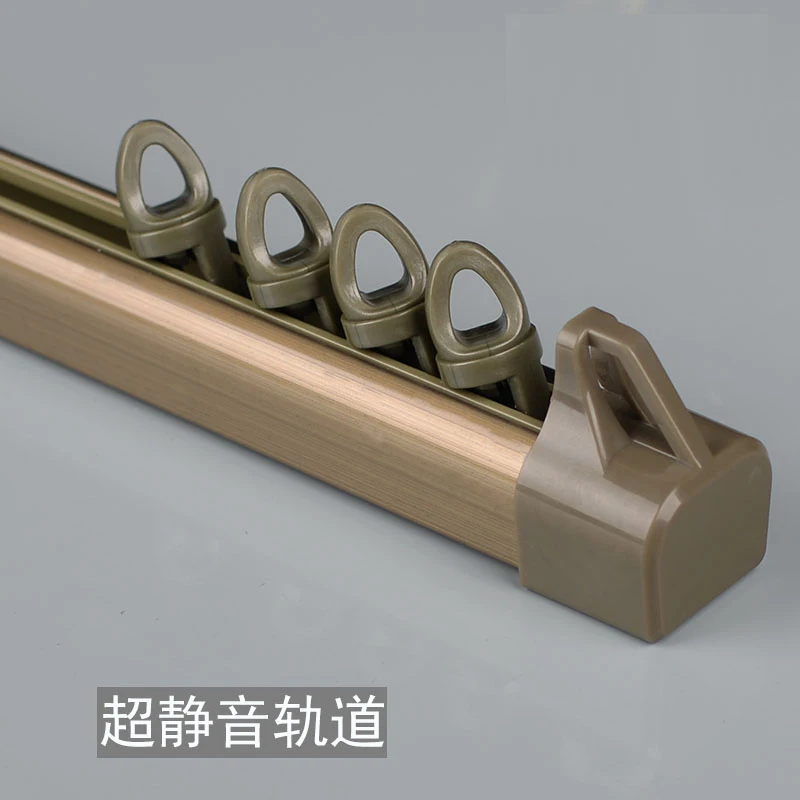 Curtain Track for Bay Window Aluminum Alloy Silent Curtain Rod Curtain Accessories Customized