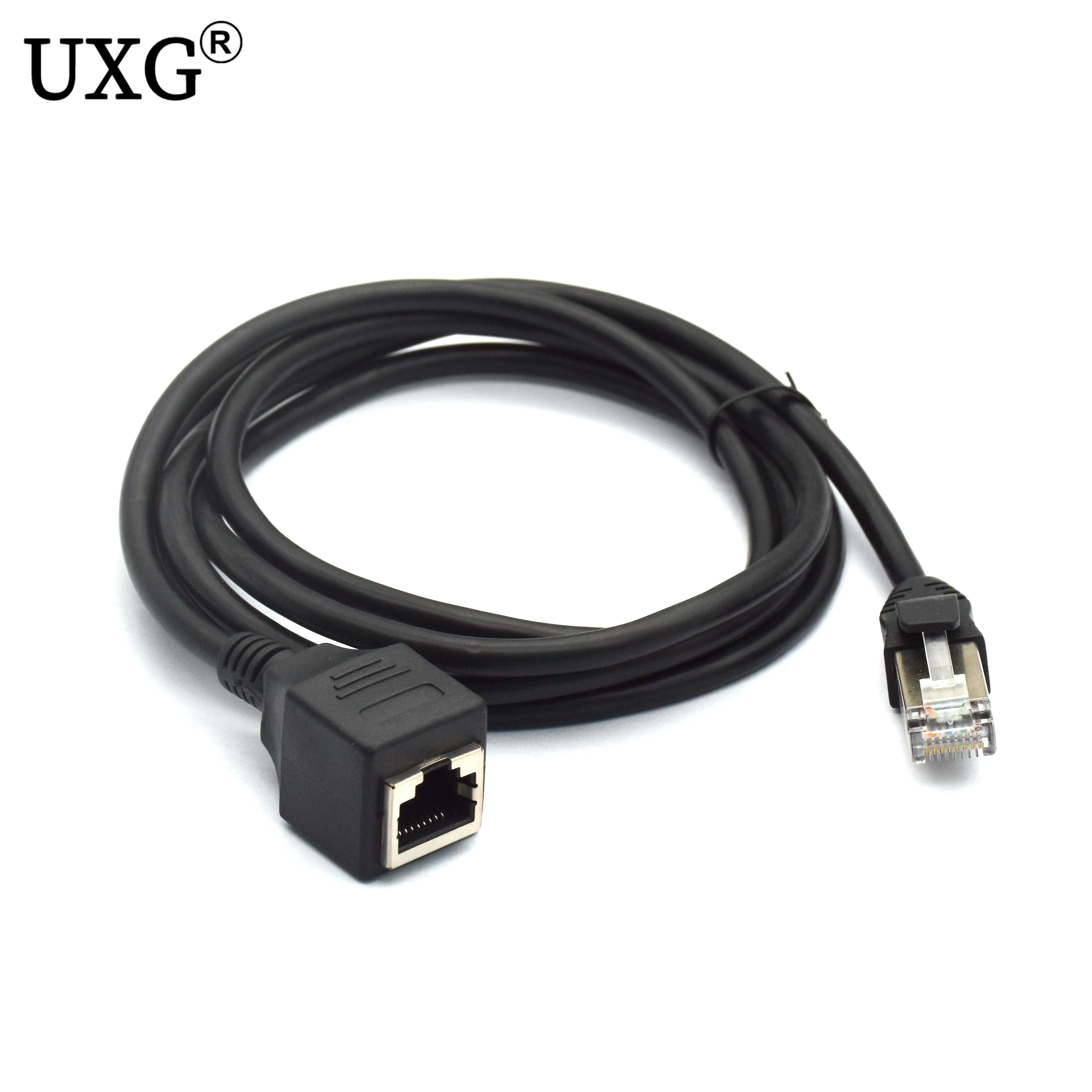 Male To Female RJ45 Ethernet Internet Network LAN RJ45 Extension Cord For Laptop PC ADSL Modem Router Shielded Cable 0.3m 100cm