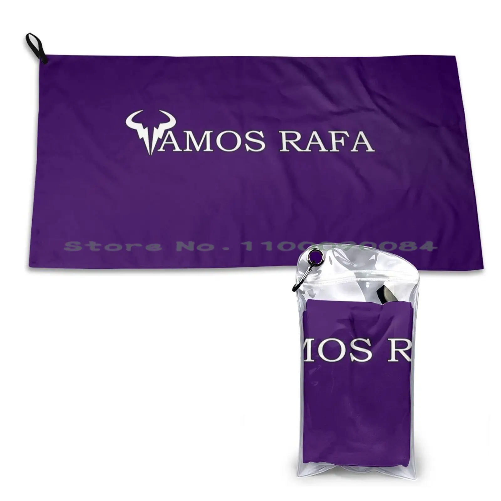 Vamos Rafa Nadal Purple Quick Dry Towel Gym Sports Bath Portable Tennis Nadal Nadal Come On Rafa Nadal 20 20 Grand Slam Trophy