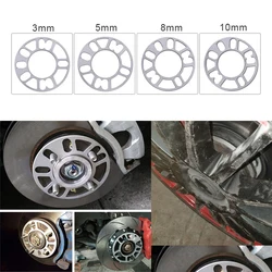 Universal Aluminum alloy Auto Car Wheel Tire Spacers Adaptor Shims Plate 3-10mm FIT 4x100 4x114.3 5x100 5x108 5x114.3 5x120