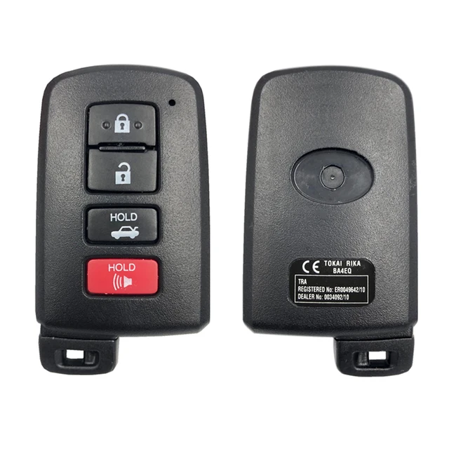 Toyota Camry Avalon Aurion smart key 4 buttons 433MHz DST-AES BA4EQ 89904-33460 Keyless Go replacement 1