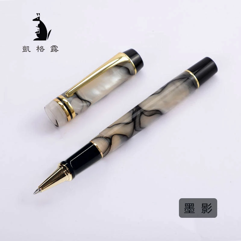 Kaigelu 316 Celluloid Rollerball Pen with Smooth Refill Exquisite Marble White Pattern Writing Pens For Office Best Stationery