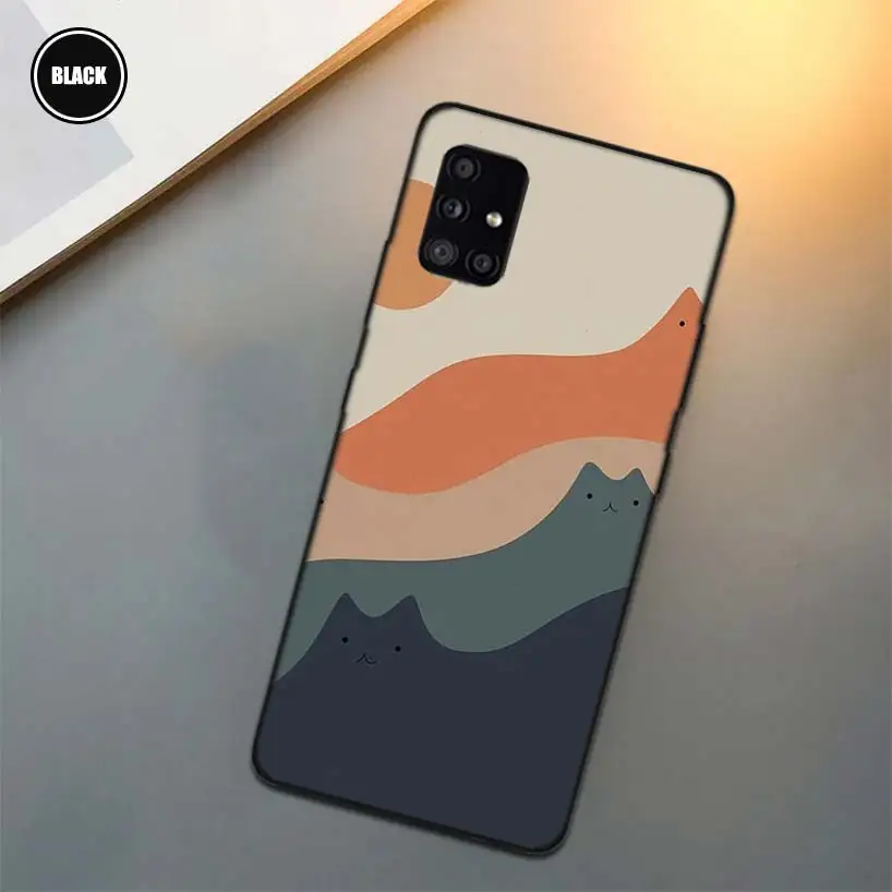 Casing Lanskap Jepang Gunung Fuji Seni Abstrak Coque untuk Samsung Galaxy A52 A72 A71 A51 A41 A31 A70 A50 A40 A30 A20E A10 A6 A7