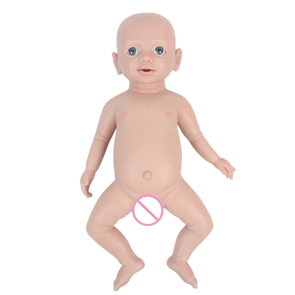 IVITA WG1536 49cm 3.63kg 100% Full Body Silicone Reborn Baby Doll Realistic Baby Toys with Clothes for Children Christmas Gift