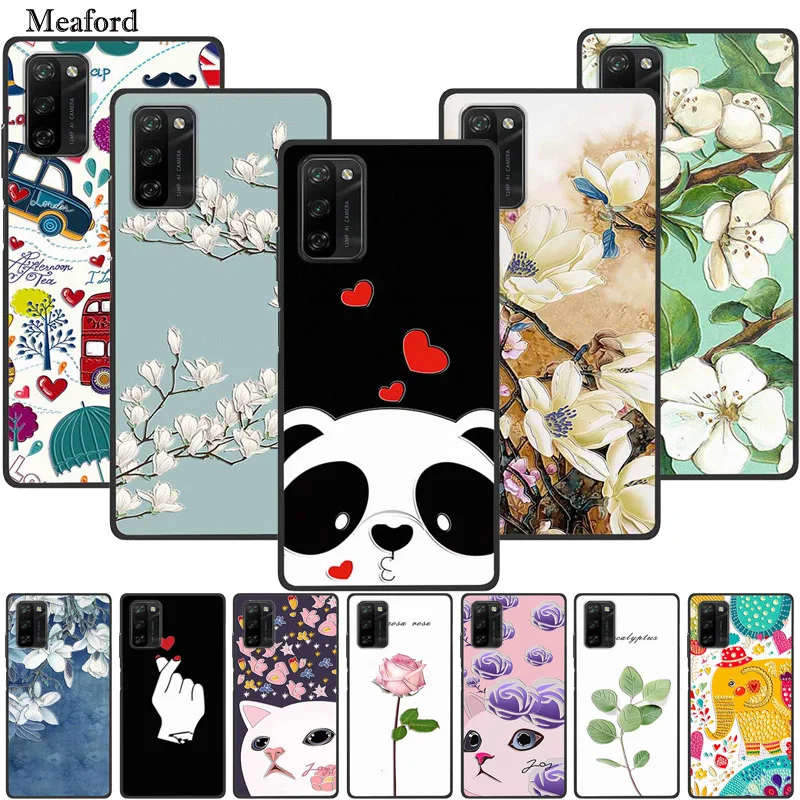 For Blackview A100 Case Luxury 3D Blossom Emboss Silicone Phone Case For Blackview A100 Shockproof Relief Flower Coque Funda
