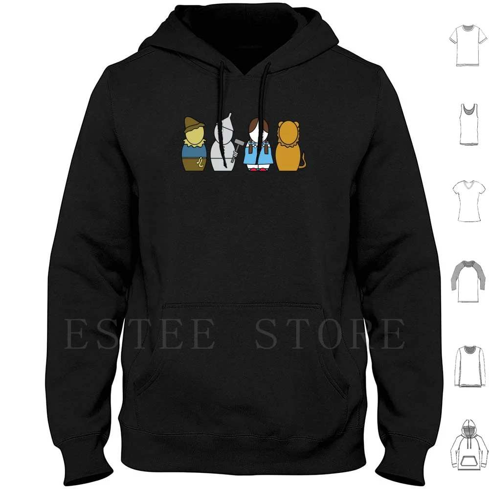 ( Without Quote ) Hoodies Wizard Oz Tigers Lions Bears Dorothy Wicked Tin Quotes Movie Funny