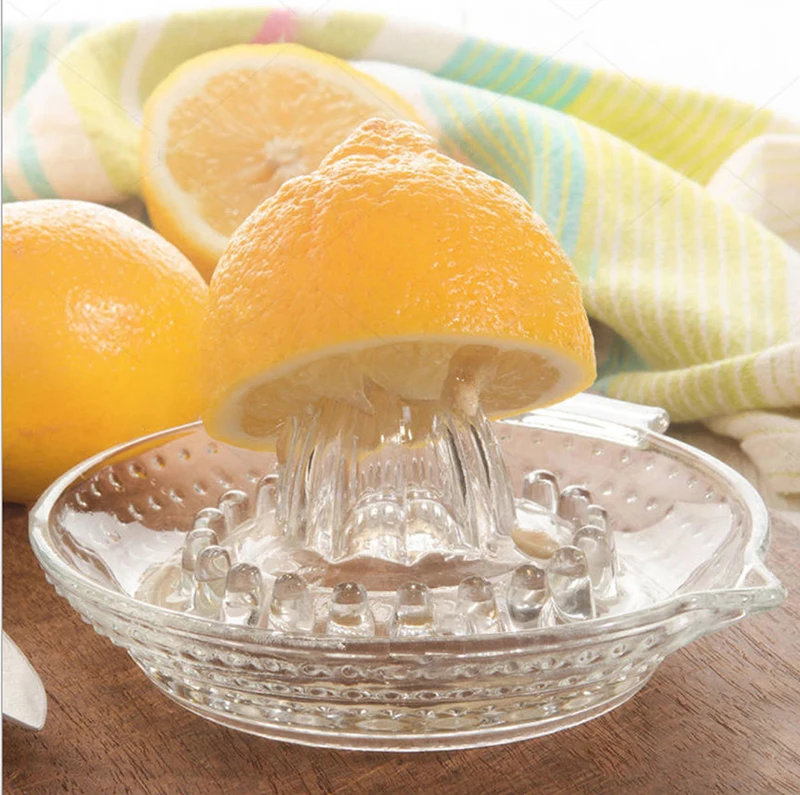 Glass Manual Lemon Juicer Orange Squeezer Juice Extractor Fruit Juicer Cocktail Drink Bar Tool Kitchen Tools Accessories
