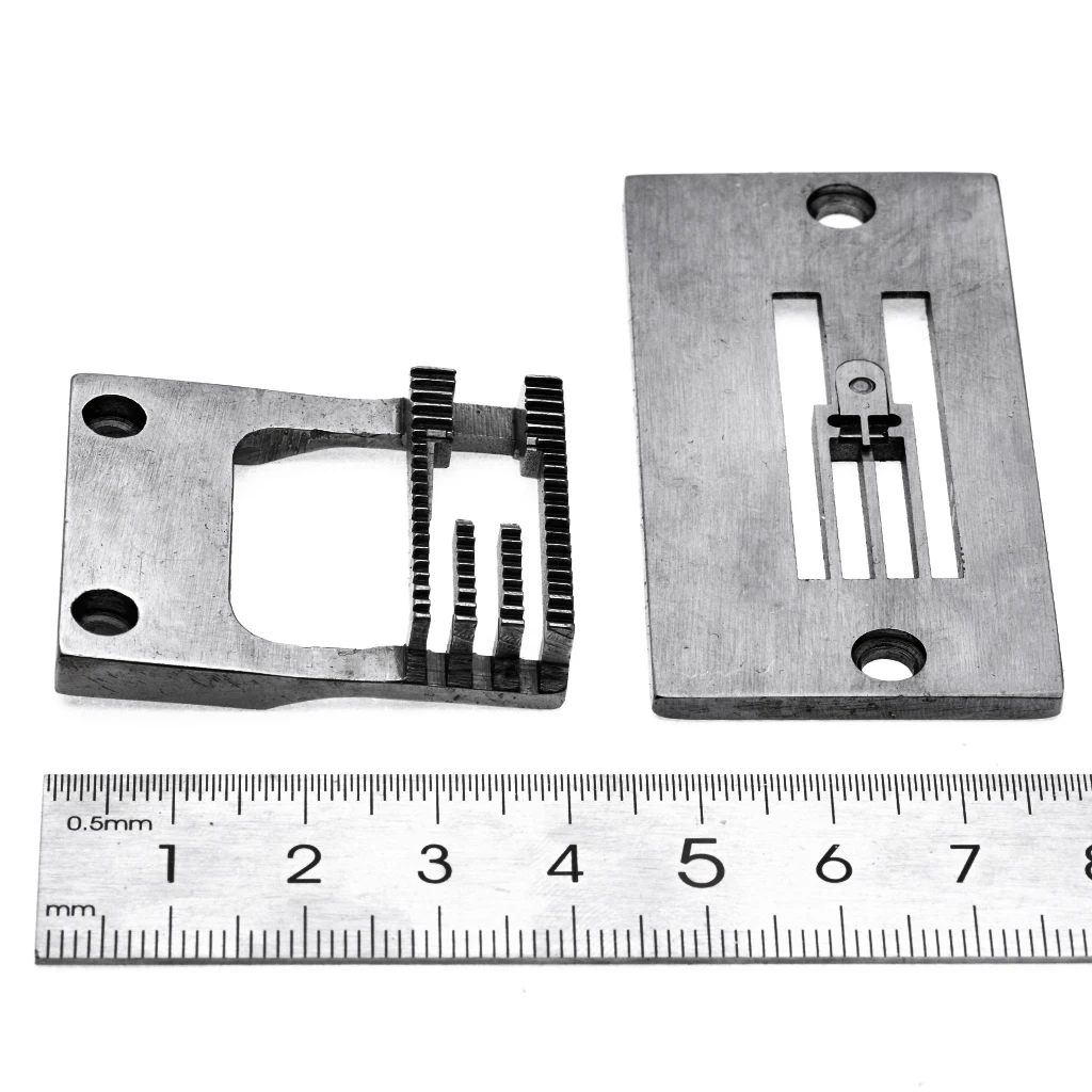 Needle Plate 503733T With Tips Feed Dog 503734T Gauge Set For Zigzag 457 Single Sewing Machine