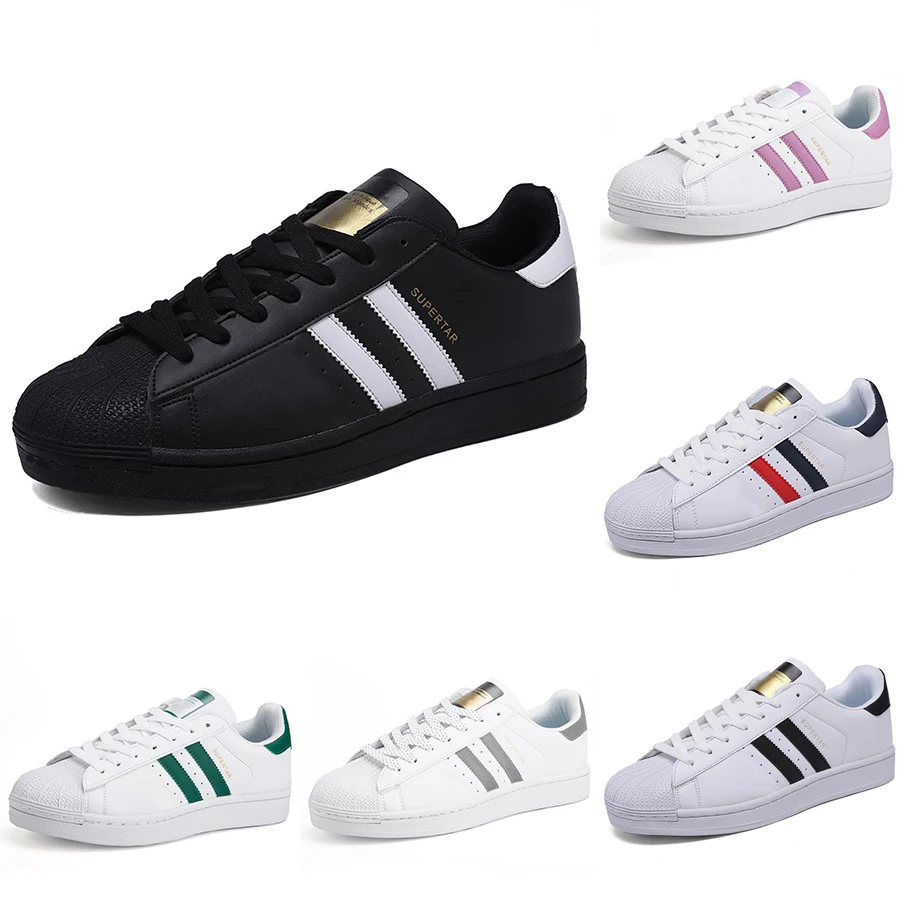 Lovers Men Shoes Nice Nice Leather Sneakers Mens Korean-style Stylish British-Style Versatile Women White Shoes Black Sports