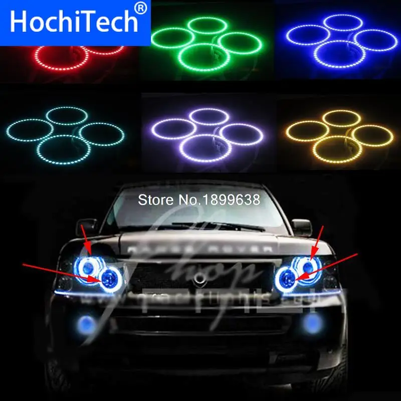 

Super bright 7 color RGB LED Angel Eyes Kit with a remote control car styling For Land Rover Range Rover L322 Sport 2002-2009