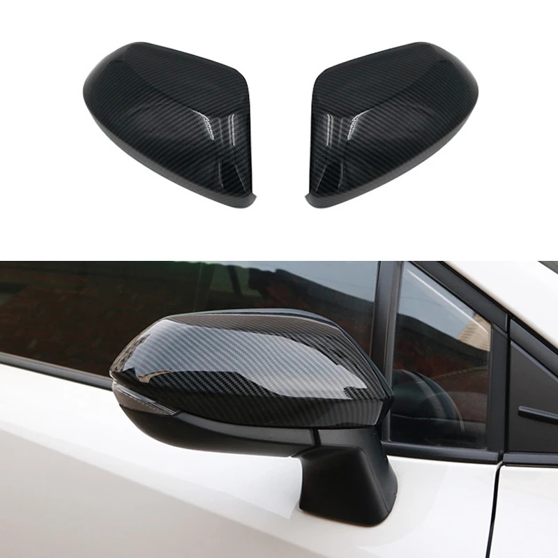 

1 пара, декоративные зеркала заднего вида из углеродного волокна для Toyota Corolla Ralink 2019-2021, автомобильные аксессуары