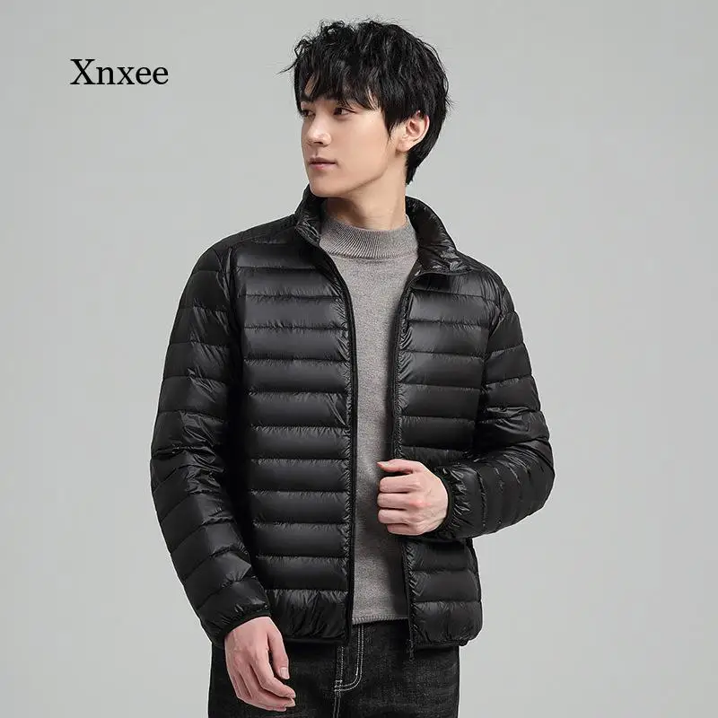 

Ultra Lightweight Hoodies Jackets Men's All-Season Packable Down Jacket Water Wind-Resistant Breathable Coat Big Size Men Tops