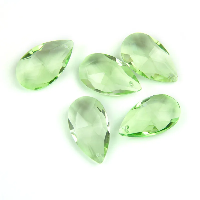 Crystal Chandelier Part 38mm 1 Piece Different Color Glass Prism Feng Shui Decorative Lighted Bead