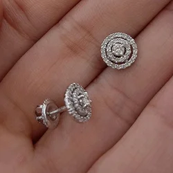 Round Cubic Zirconia Earrings Jewelry for Women Popular Accessories Earrings for Women Designer Earrings Pendientes Mujer