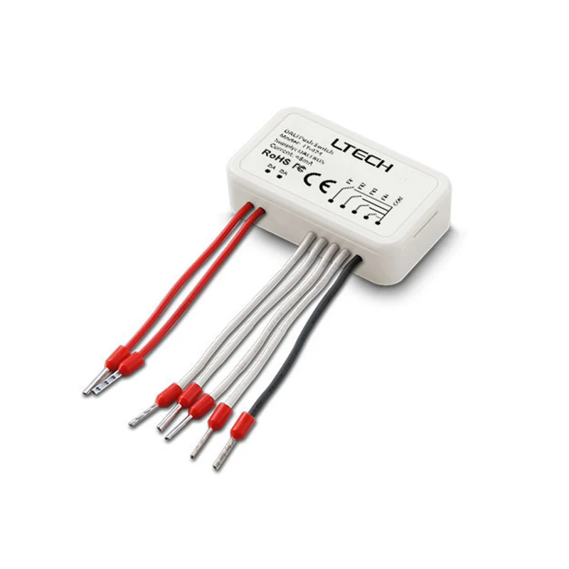 LTECH New DALI Push Switch LT-424 6 in 1 function Low Voltage Operation On/Off Switch LED DALI Bus Switch