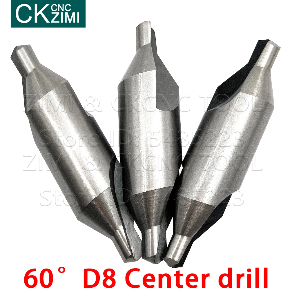 Hss Hss Gecombineerde Center Draaibank Molen Tackle Gereedschap 8 Mm 60 Graden Verzinkboor Boor Set Voor Power tool Accessoires