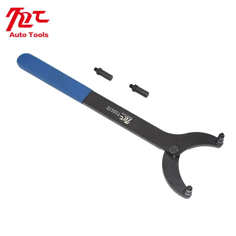 Timing Belt Change Tool Against Timing Pulley Holder Tool VW Golf VAG 3036 T10172